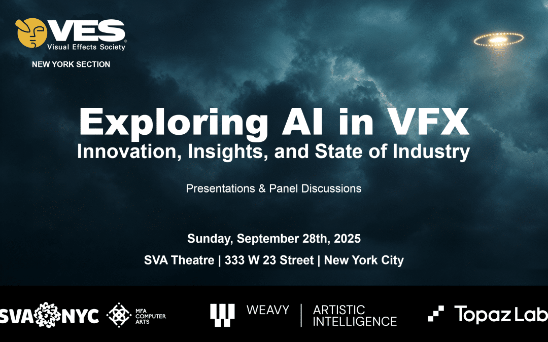 VES New York Presents:  Exploring AI in VFX: Innovation, Insights & The State of the Industry