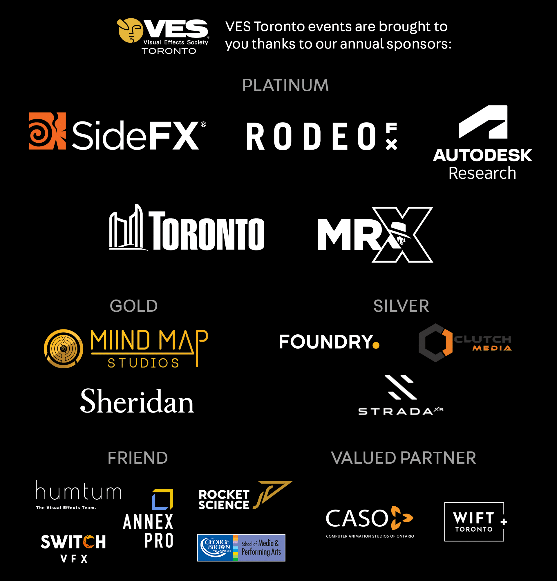 VES Toronto Pub Night Dec 8 2025 - sponsor page