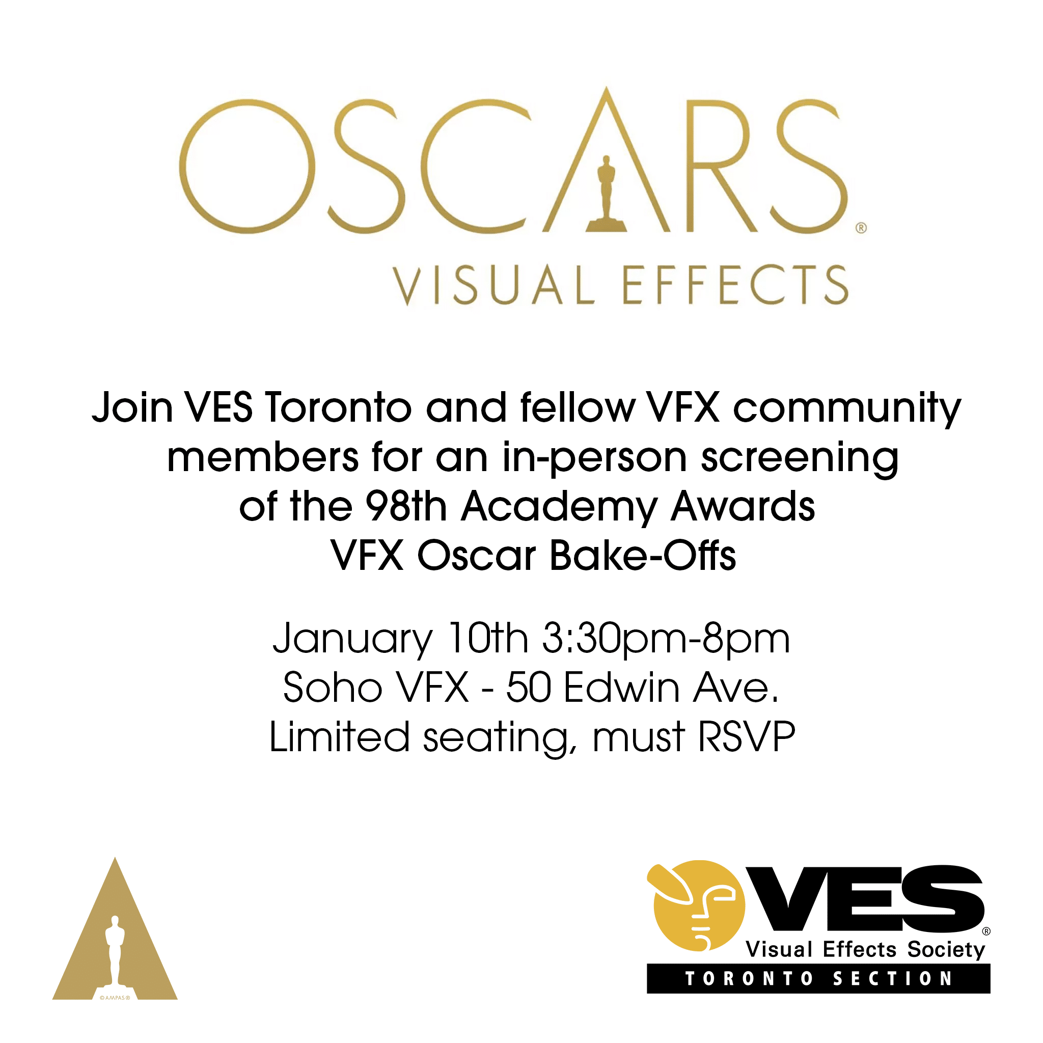 VES TO 98th Academy Awards Screening