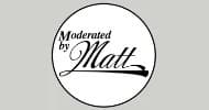 Moderated by Matt logo