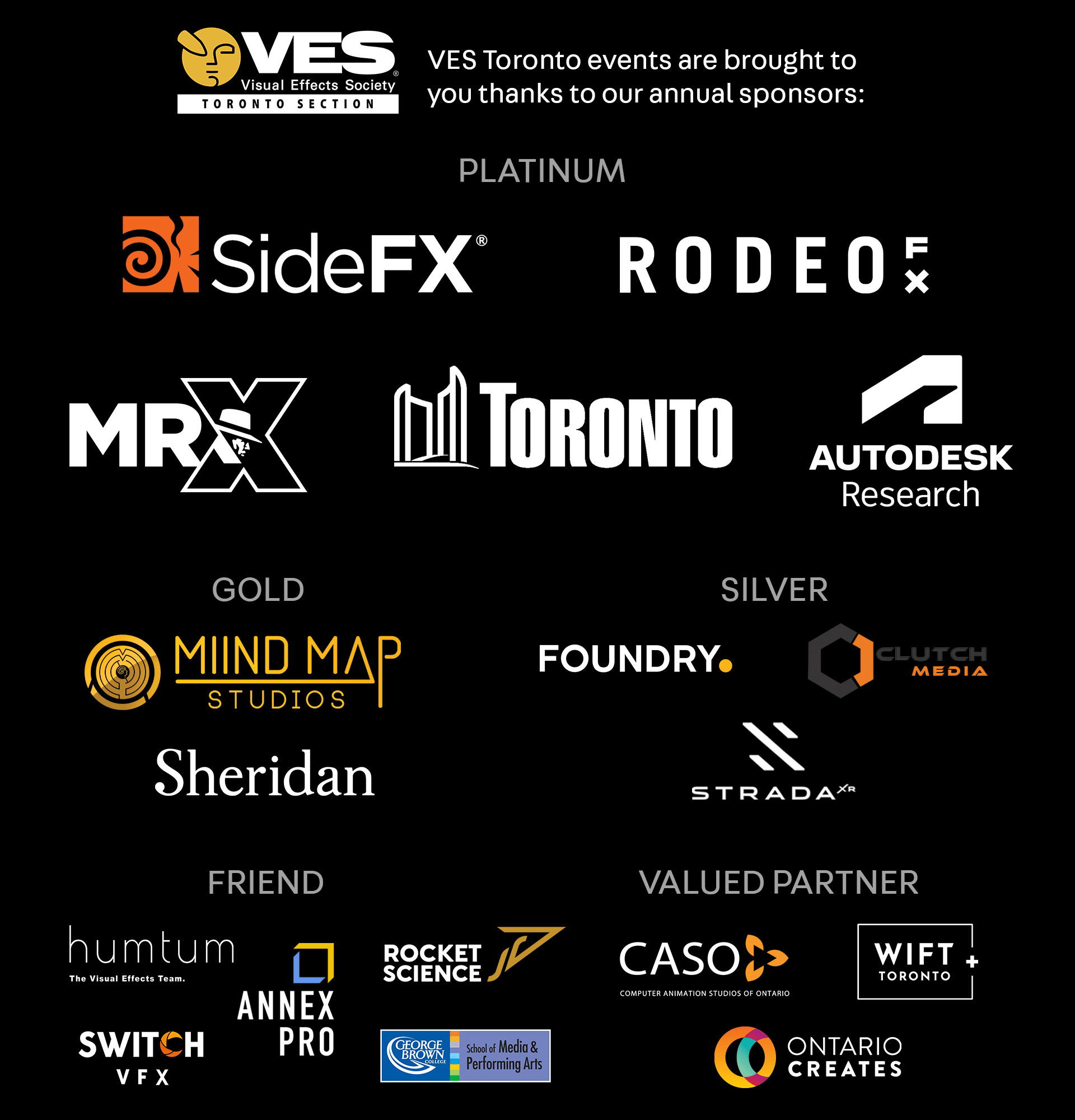 VES TO ANNUAL SPONSORS