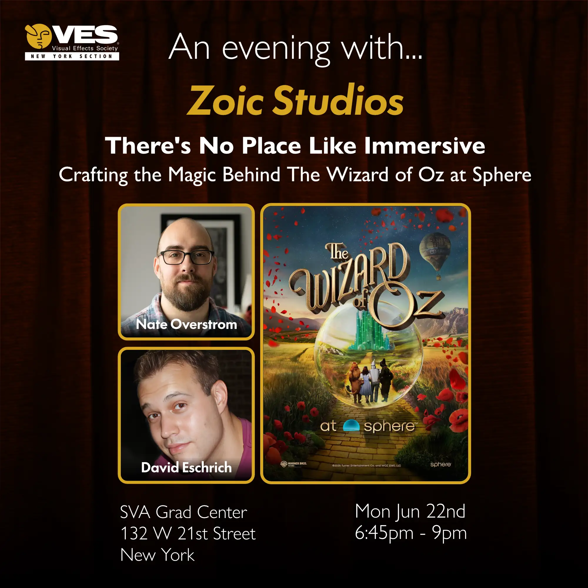 thumbnail for An Evening With Zoic Studios advertising their work on The Wizard of Oz at the Sphere